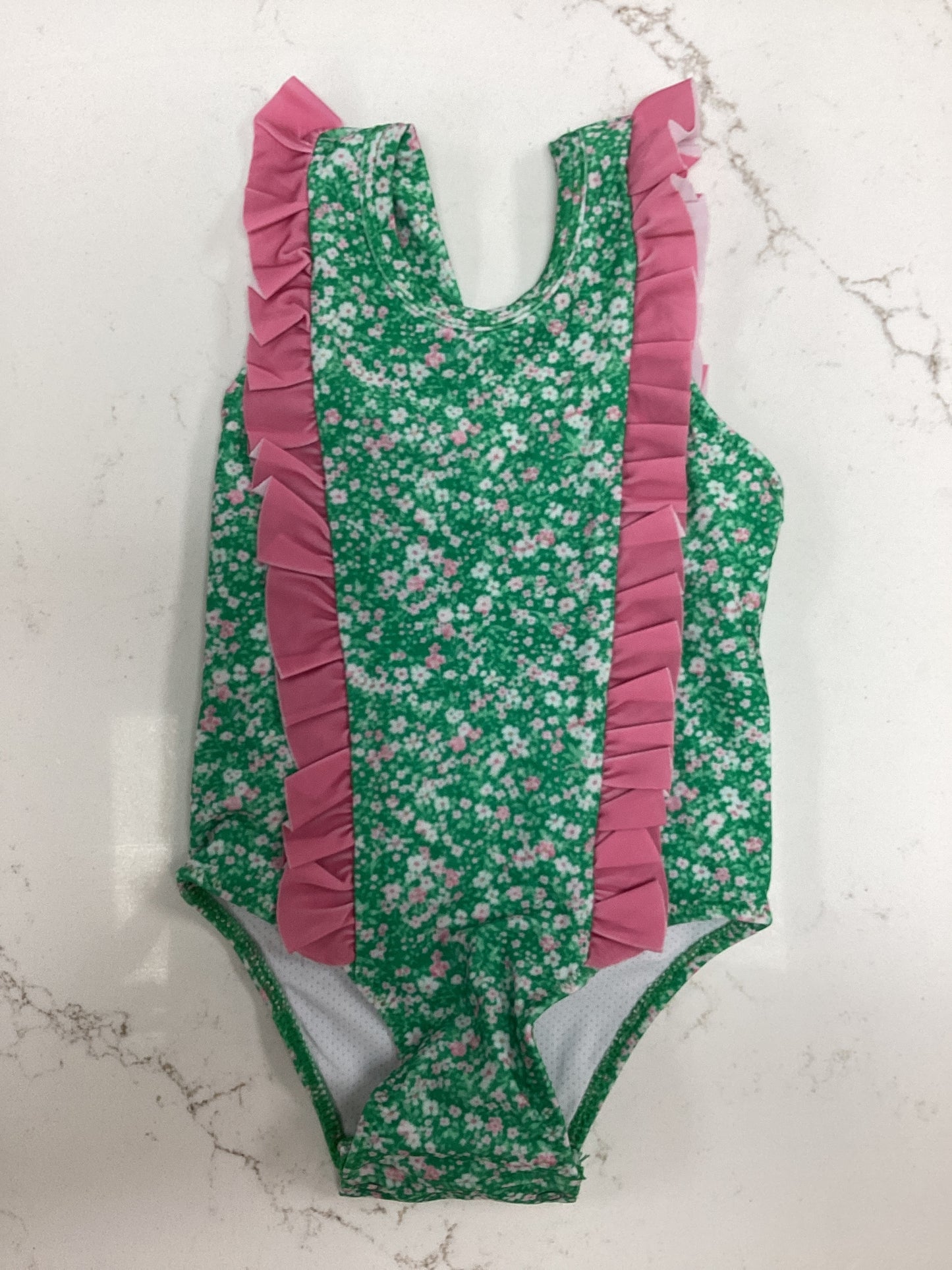 Little Lamb Floral Ruffled Swimsuit