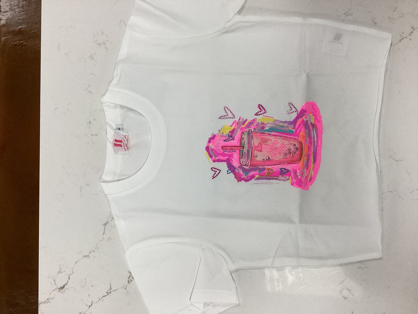 Sweet Lane Sippin’ on Pink Tee