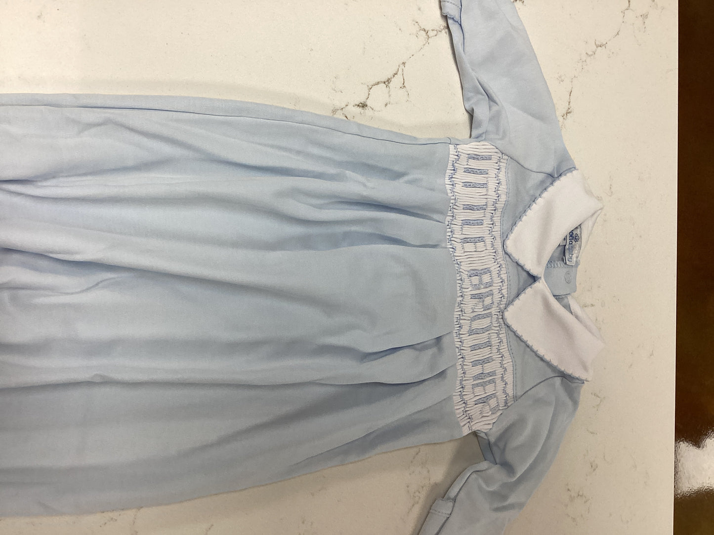 Little Brother Smocked Newborn Gown