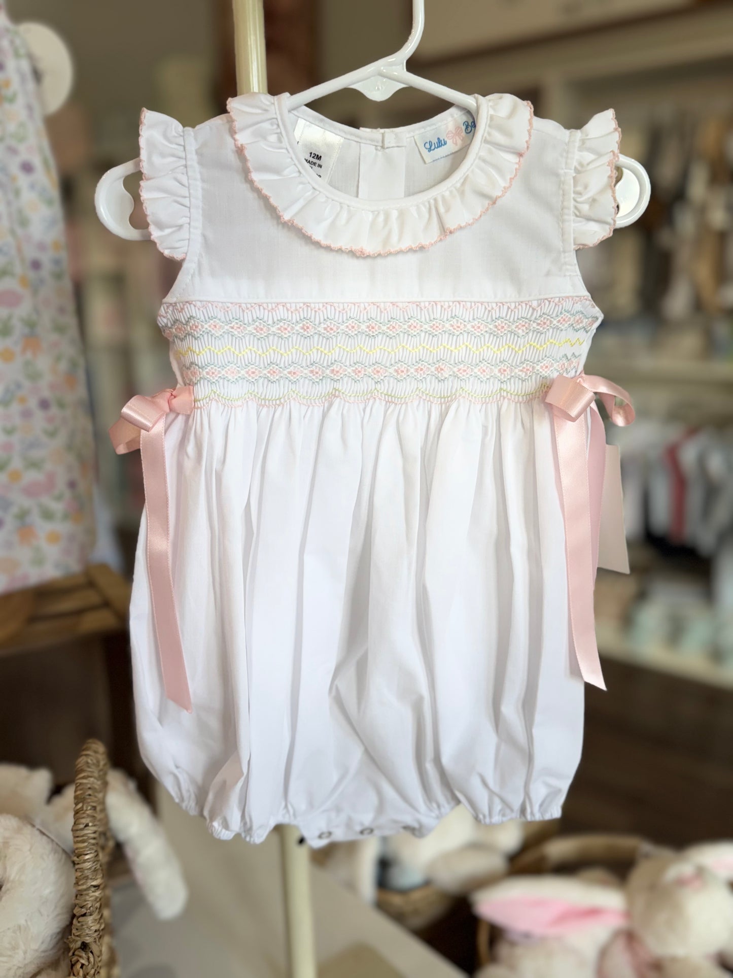 Rosie Smocked Bow Dress