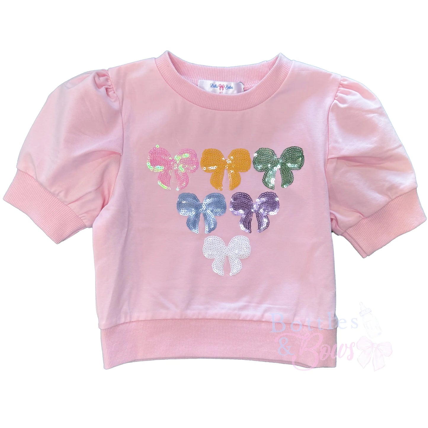 LB Bow Sequin Top