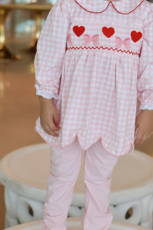 Valentine Smocked Leggings Set LL