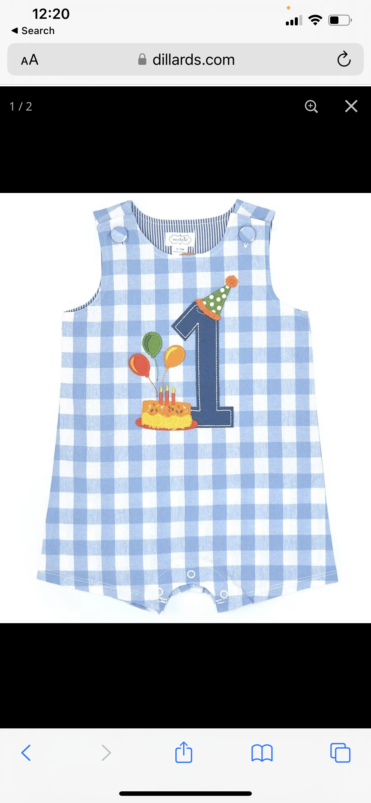 Boy 1st Birthday Romper