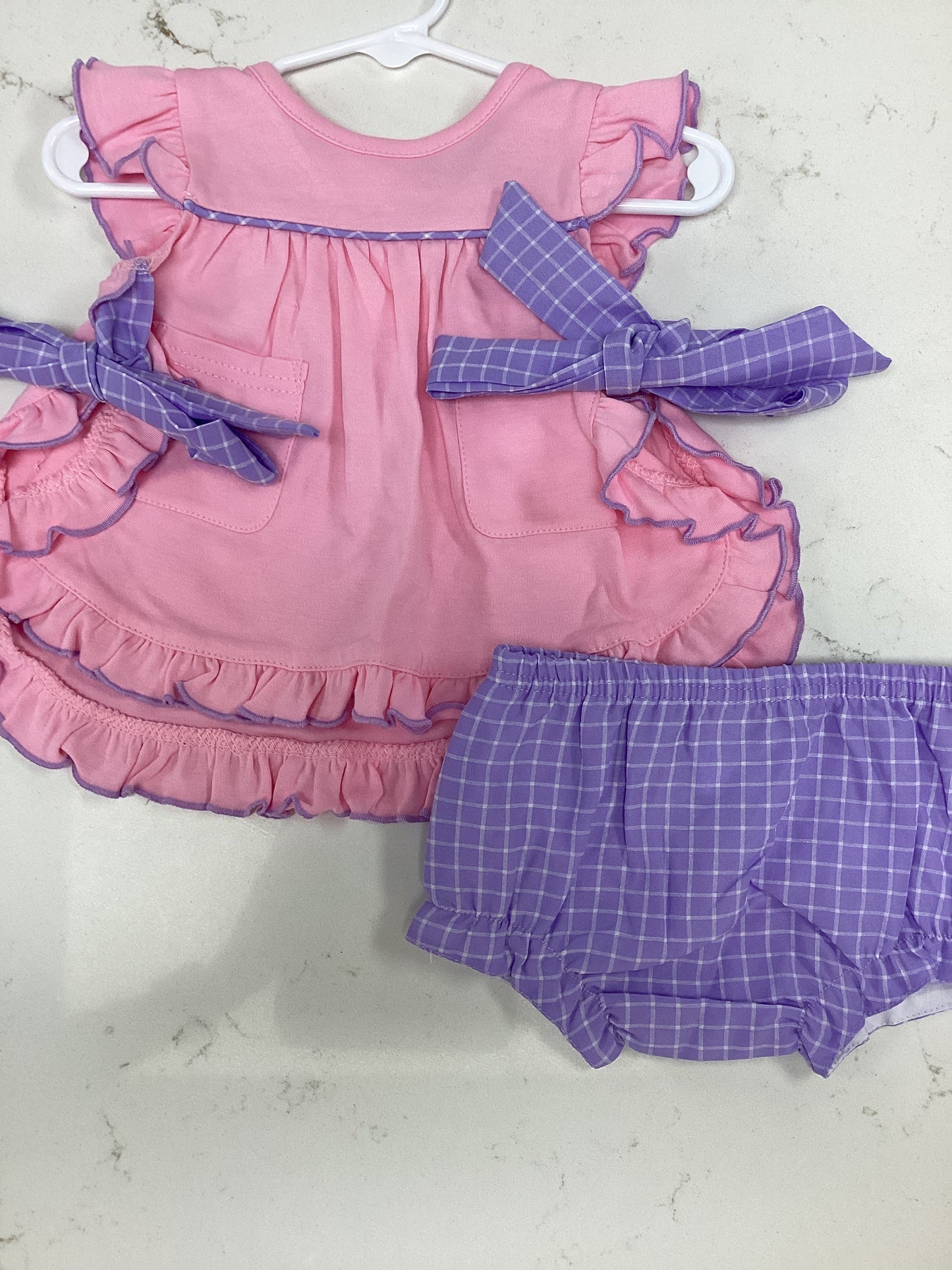 Millie Jay Pink and Purple Bloomer Set