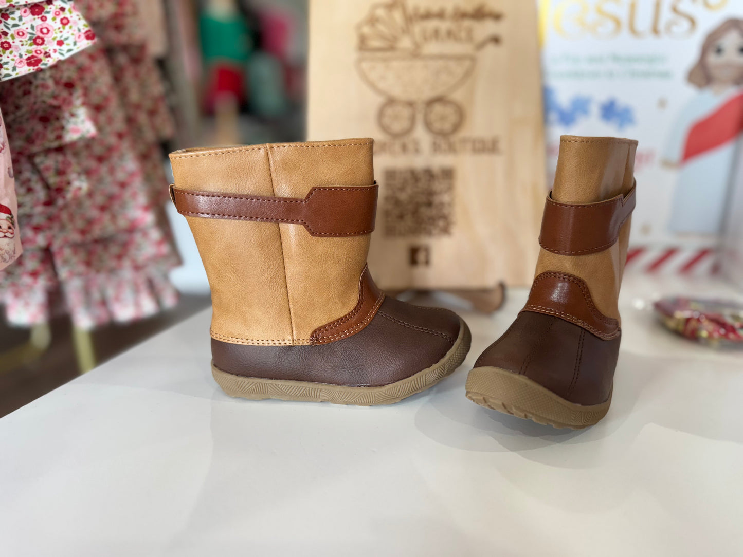 Tan Duck Boots