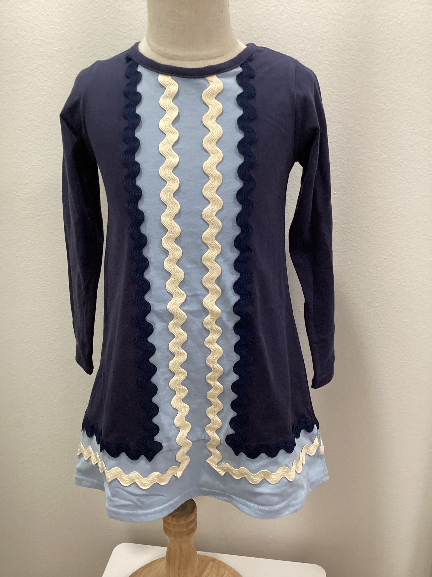 BS Blue Ric-Rac Dress