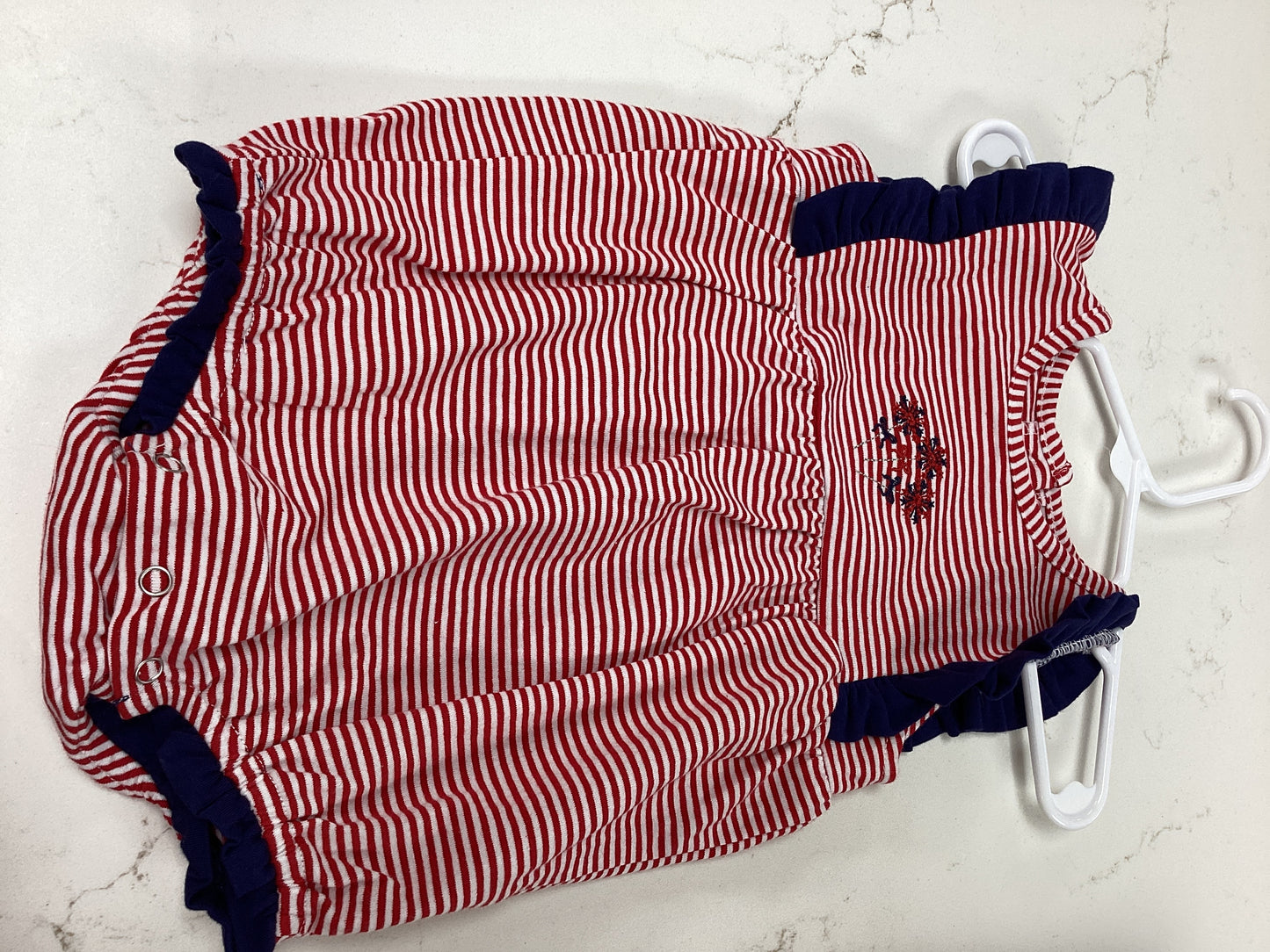 Itsy Bitsy Girls Patriotic Stripe Bubble