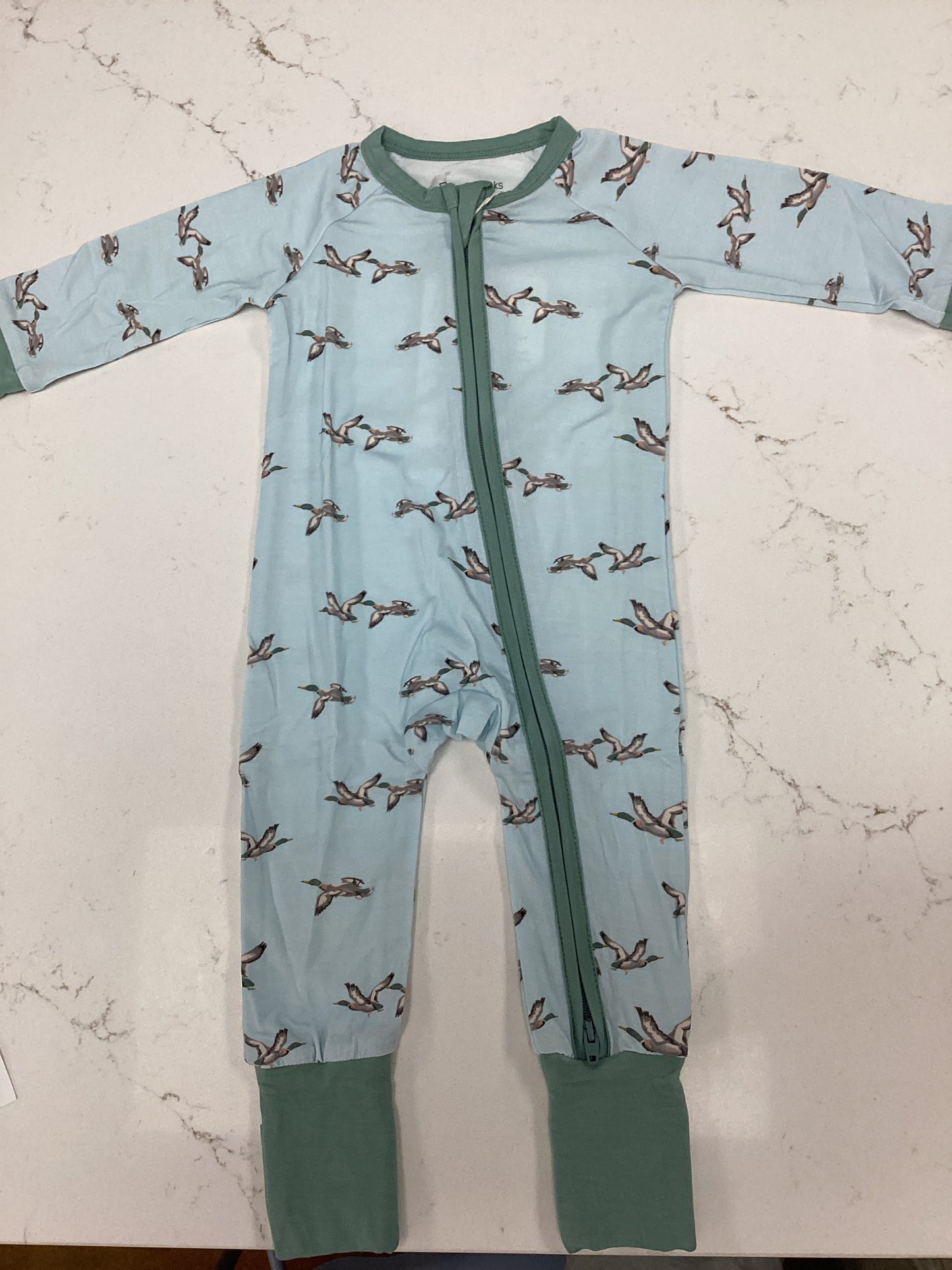 LB Mallard Convertible Zipper Footie