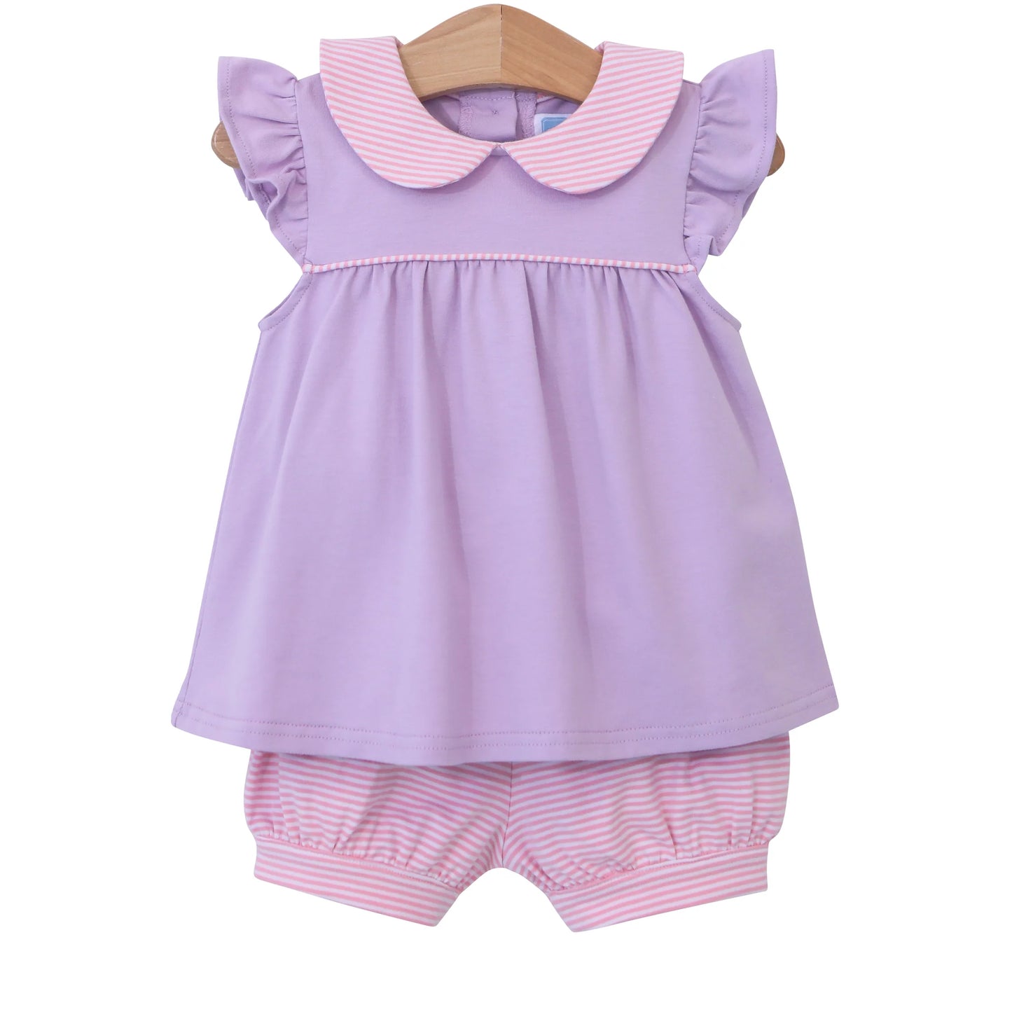 Genevieve Bloomer Set- Light Pink/Lavender