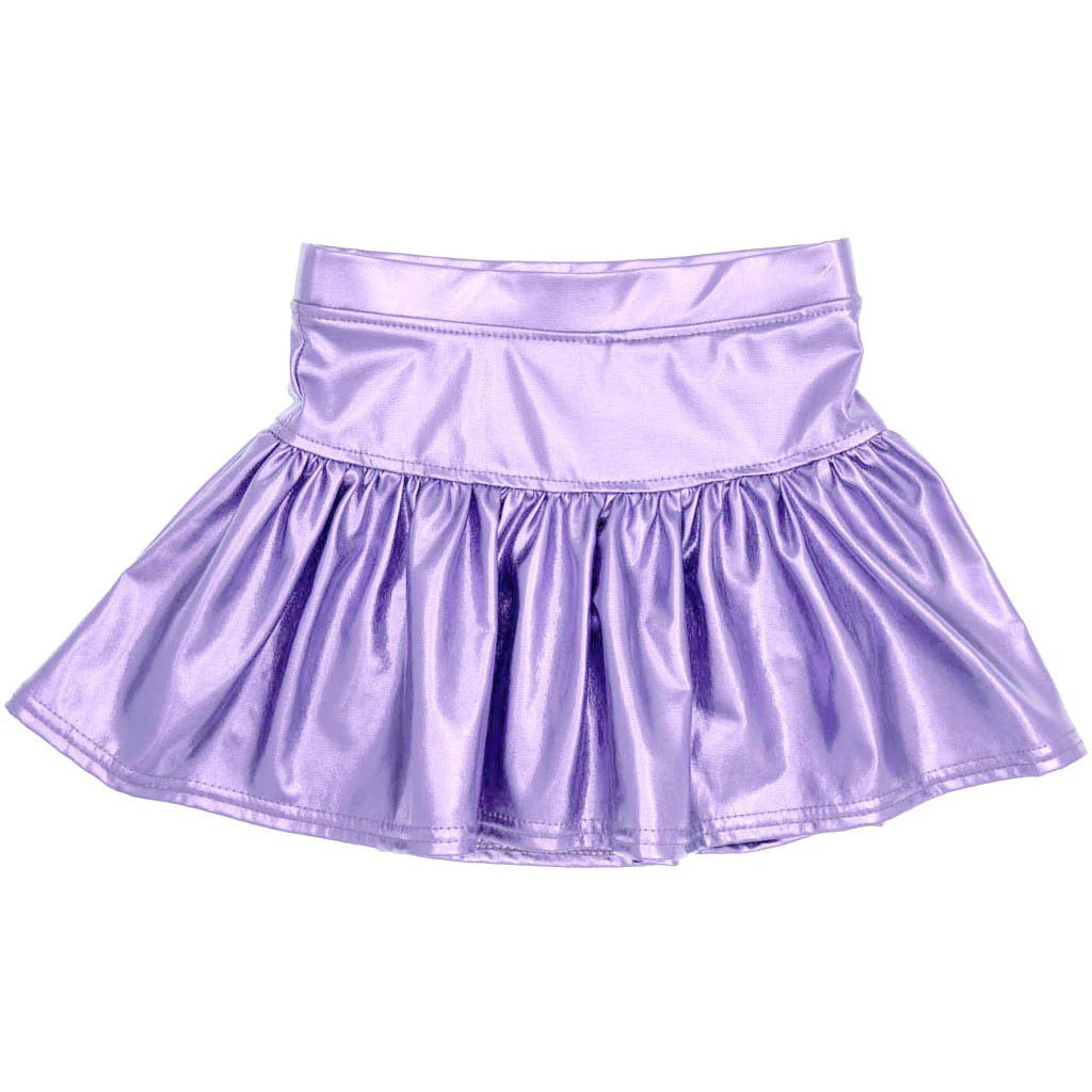 Lavender Metallic Skort