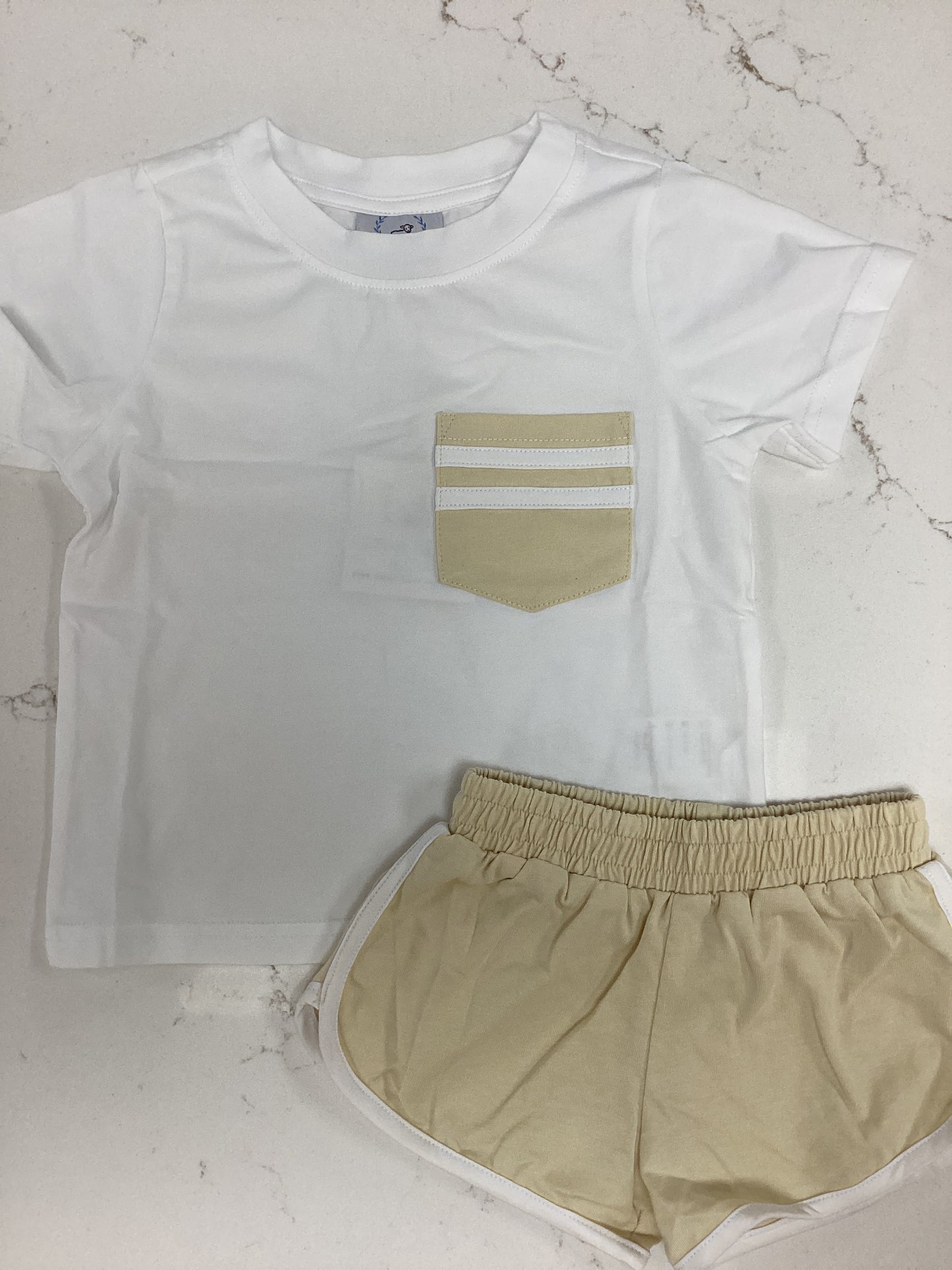 Little Lamb Tan Short Set