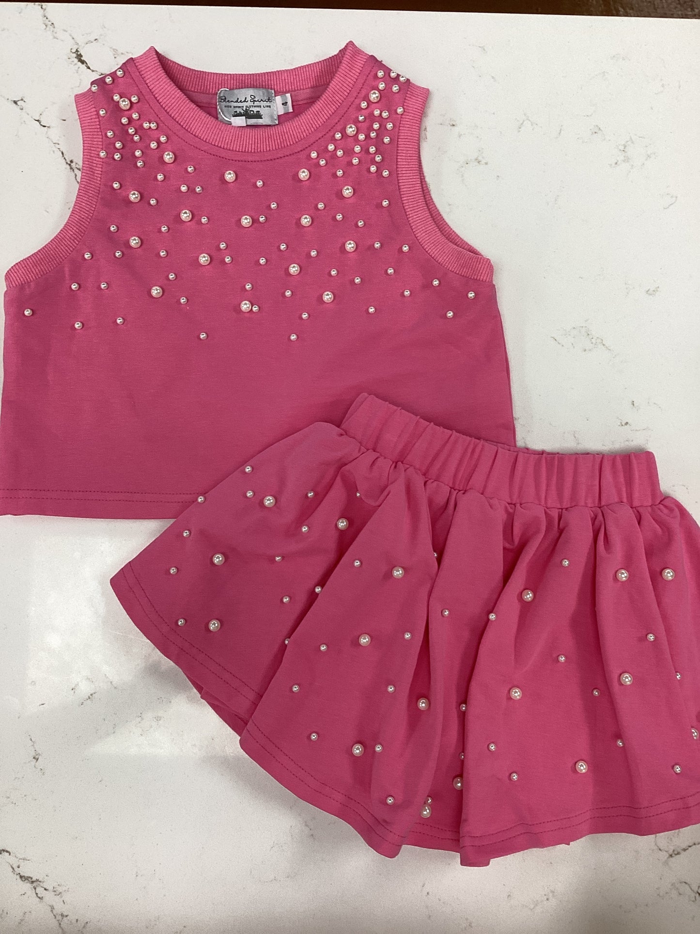 BS Pink Pearl Skort Set