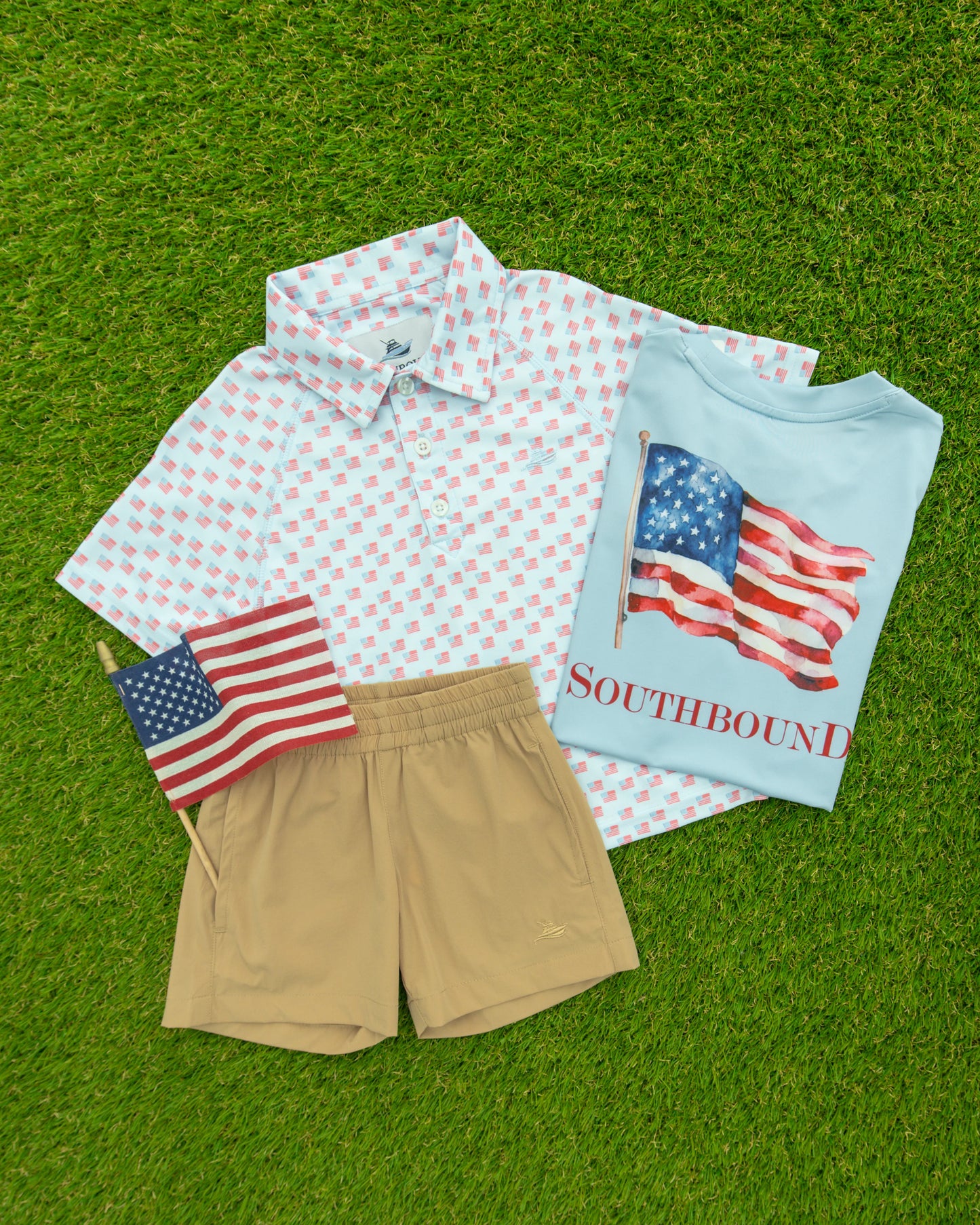 Southbound American Flag Tee