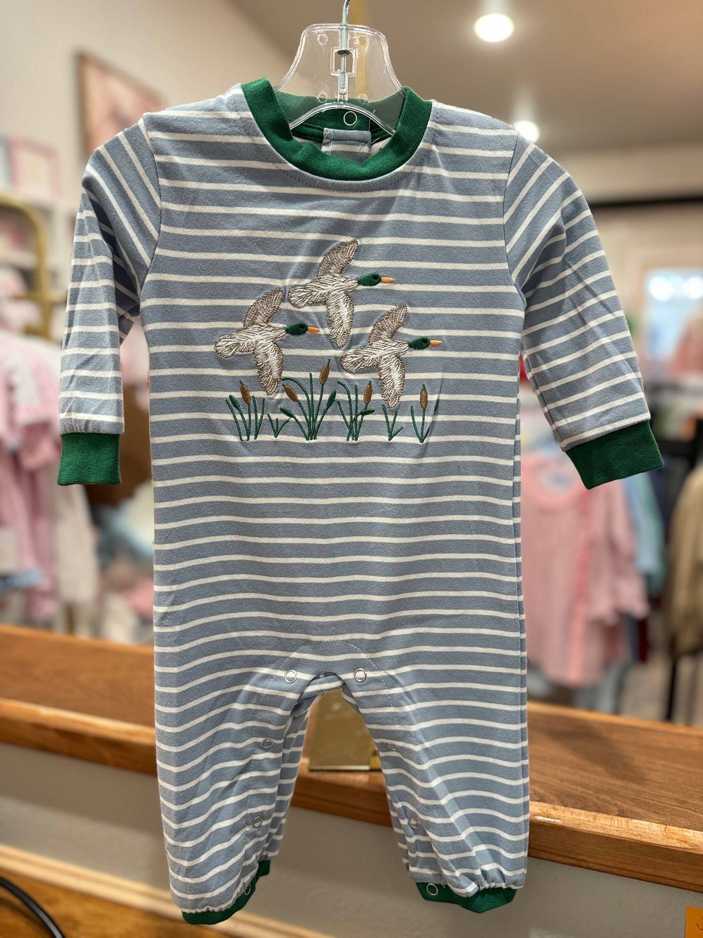 Mallard Embroidery Romper JB