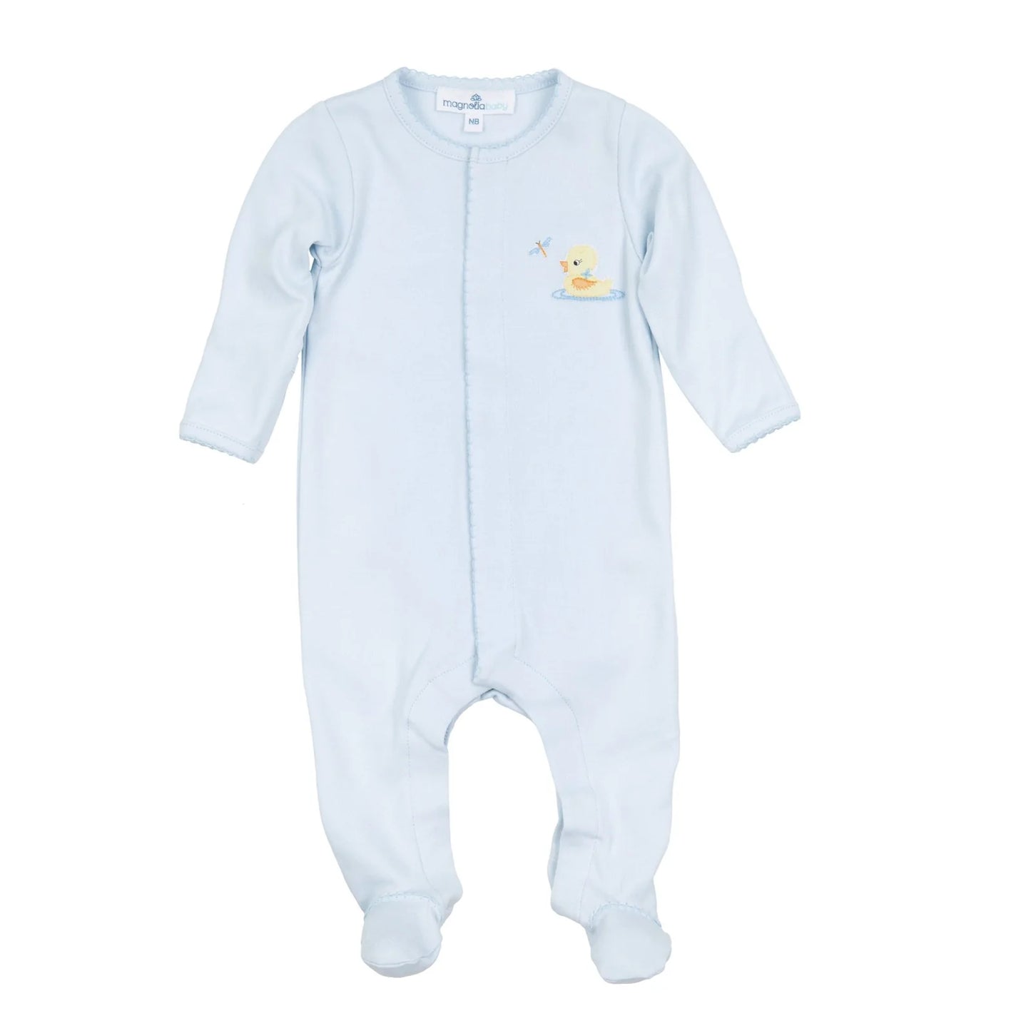 Darling Ducklings Footie- Light Blue