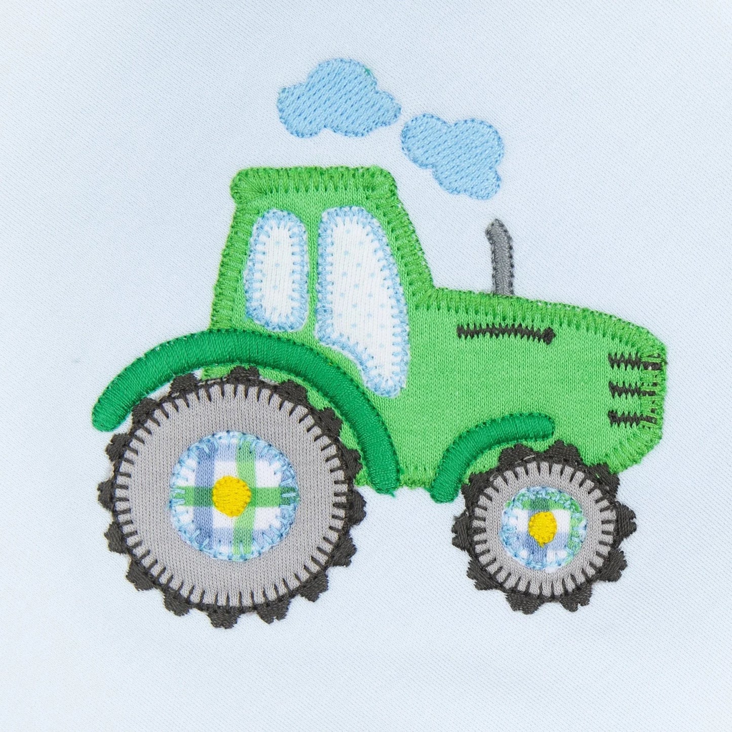 Tractor Tales Applique Zip Footie