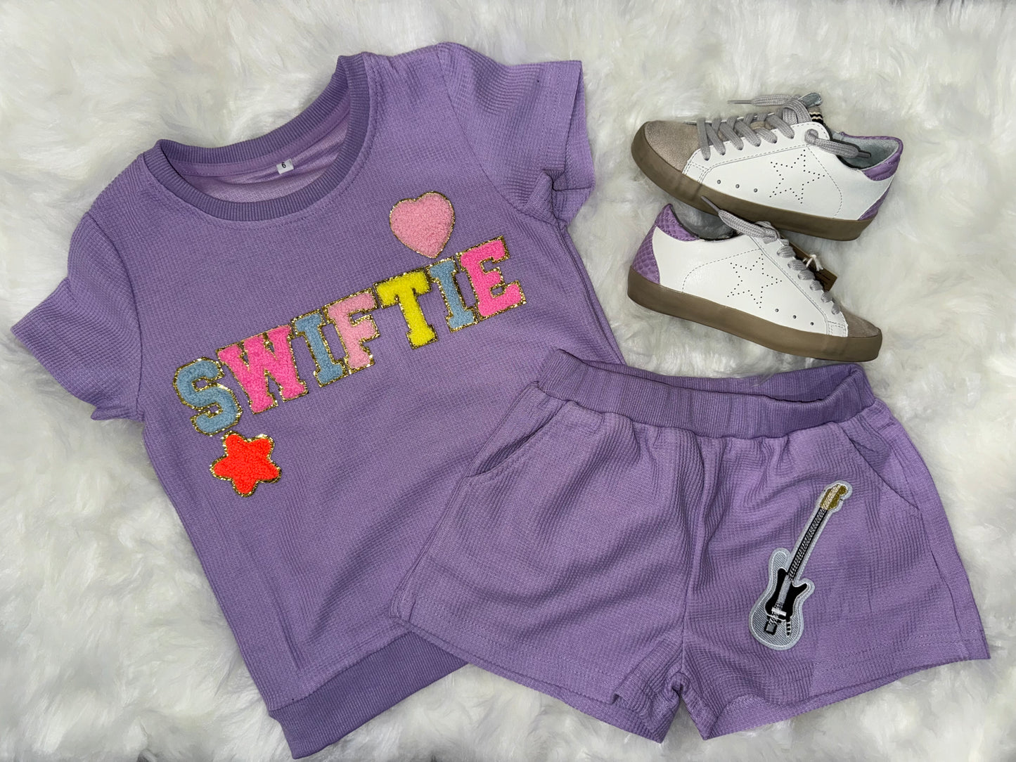 Swiftie Purple Patch Short Set