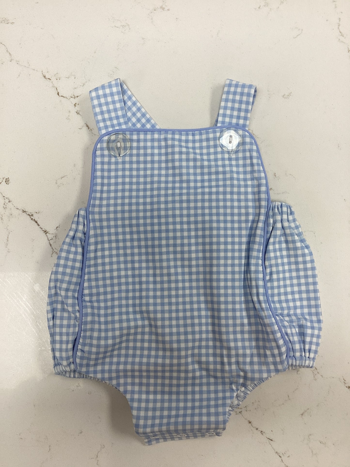 Little Lamb Blue Gingham Bubble
