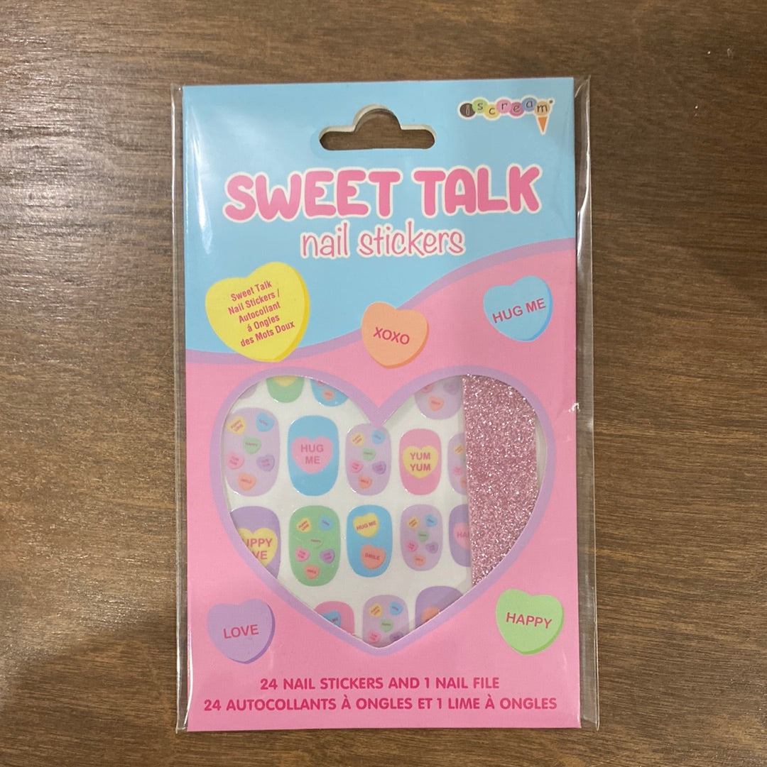 Sweet Talk Nail Stickers And Nail File Set