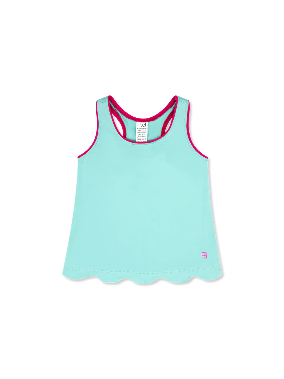 Riley Tank- Turquoise & Pink