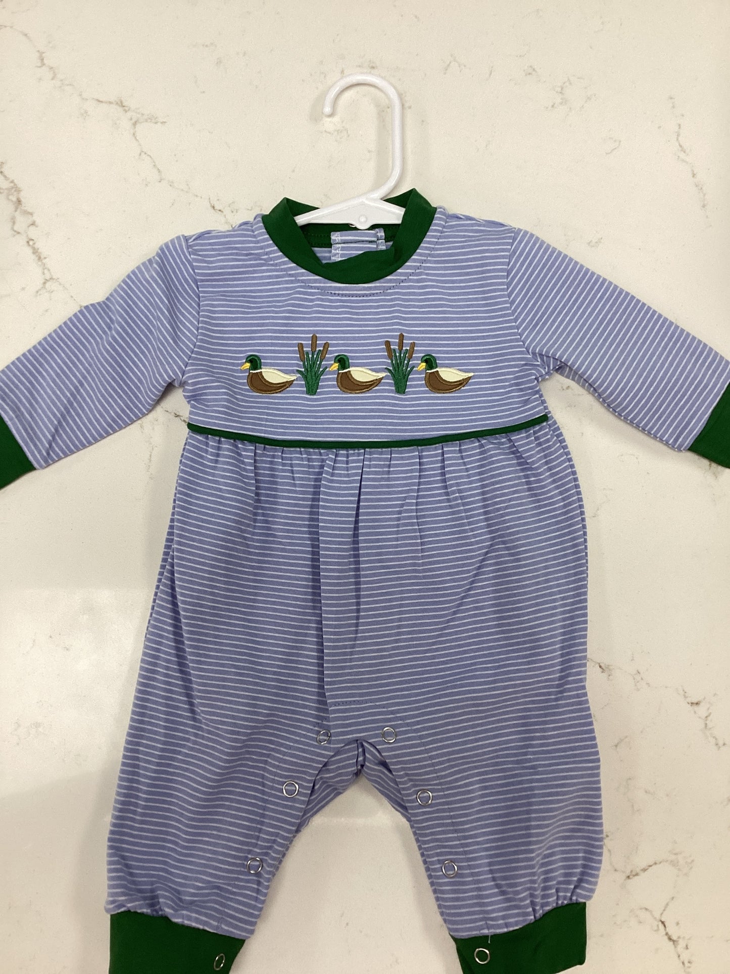 TS Striped Duck Romper