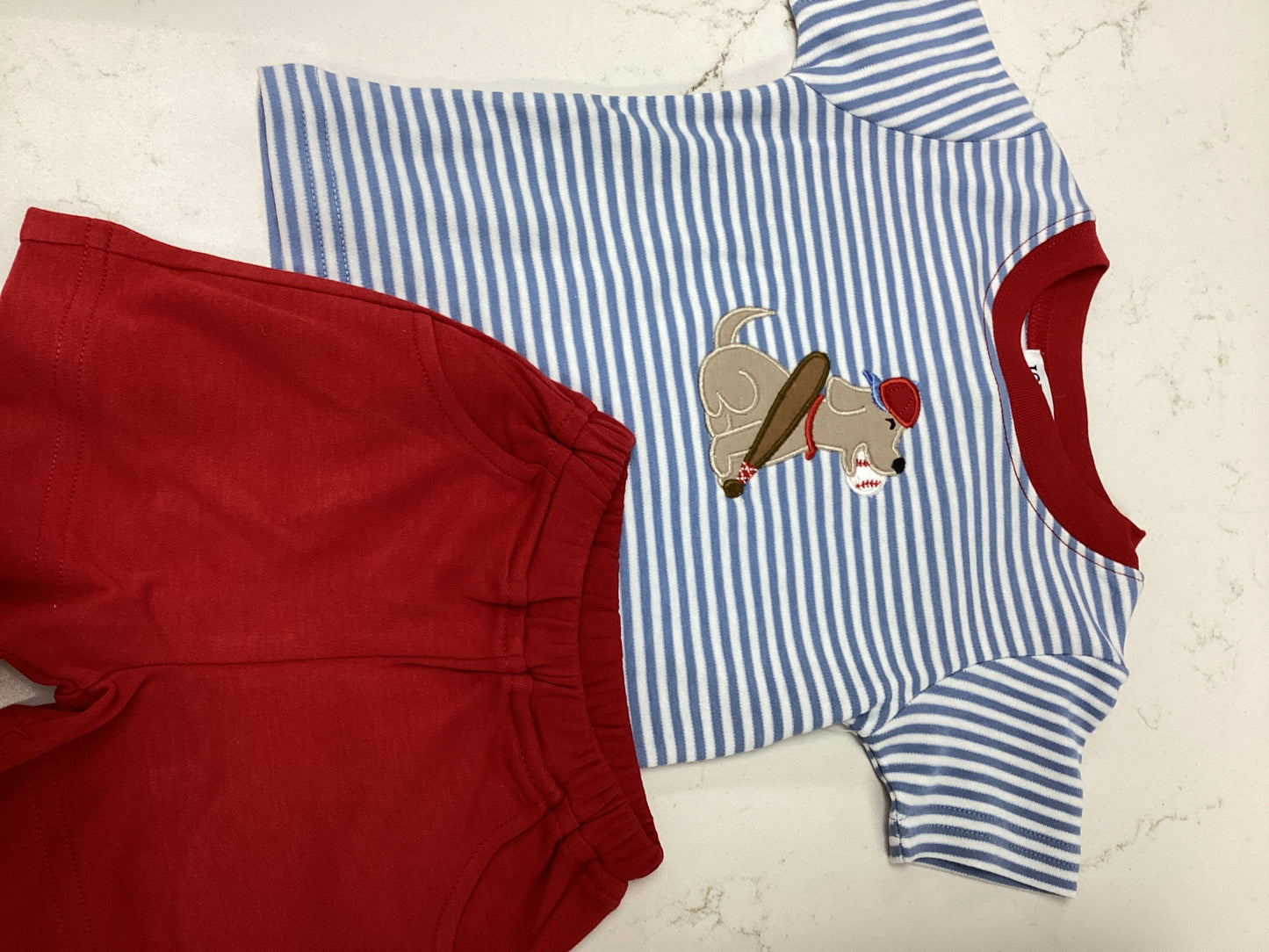 Ishtex Baseball Puppy Boy’s Shorts Set
