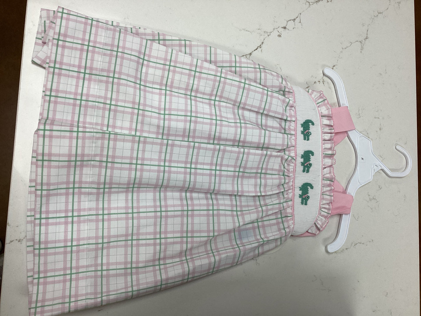 Krewe Girls Alligator Plaid Dress
