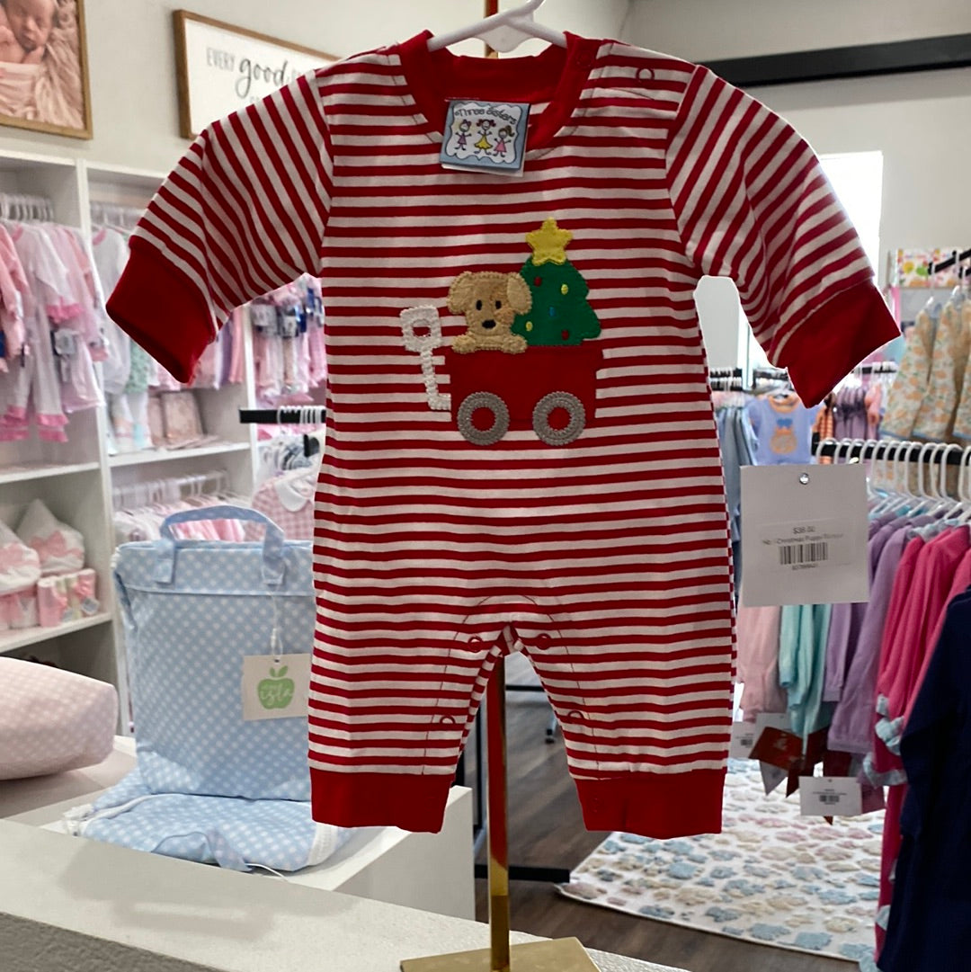 Christmas Puppy Romper