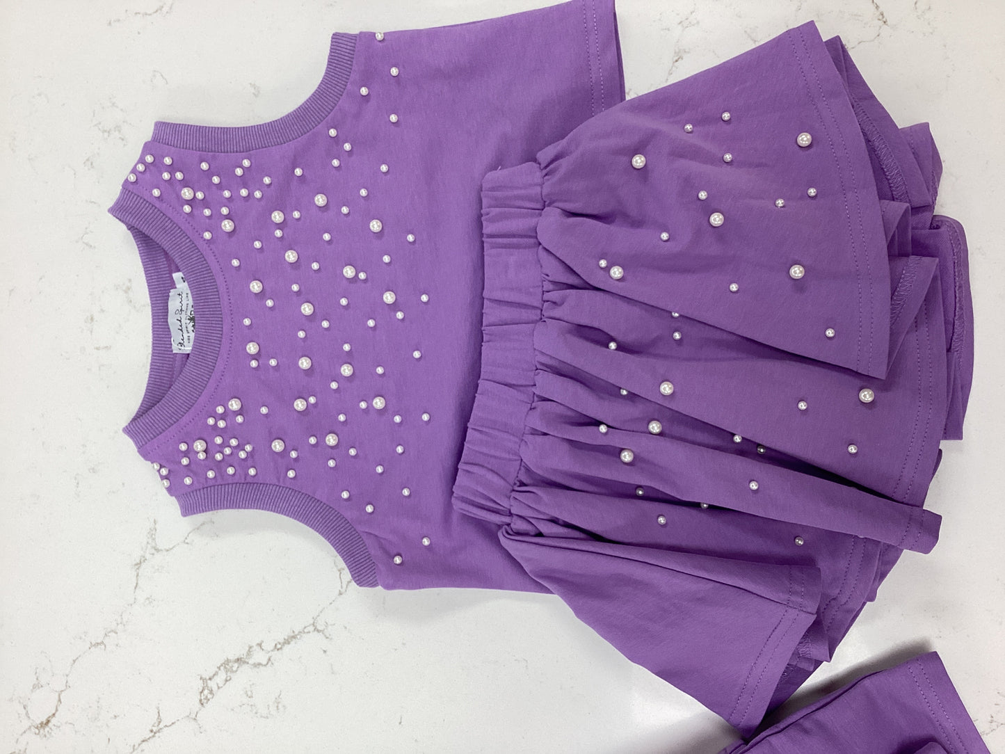 BS Purple Pearl Skort Set