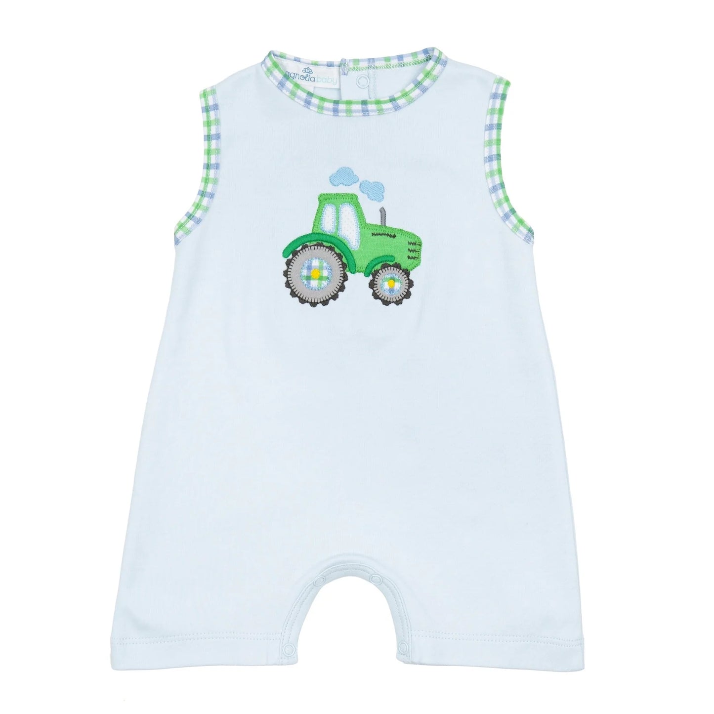 Tractor Tales Applique Short Playsuit