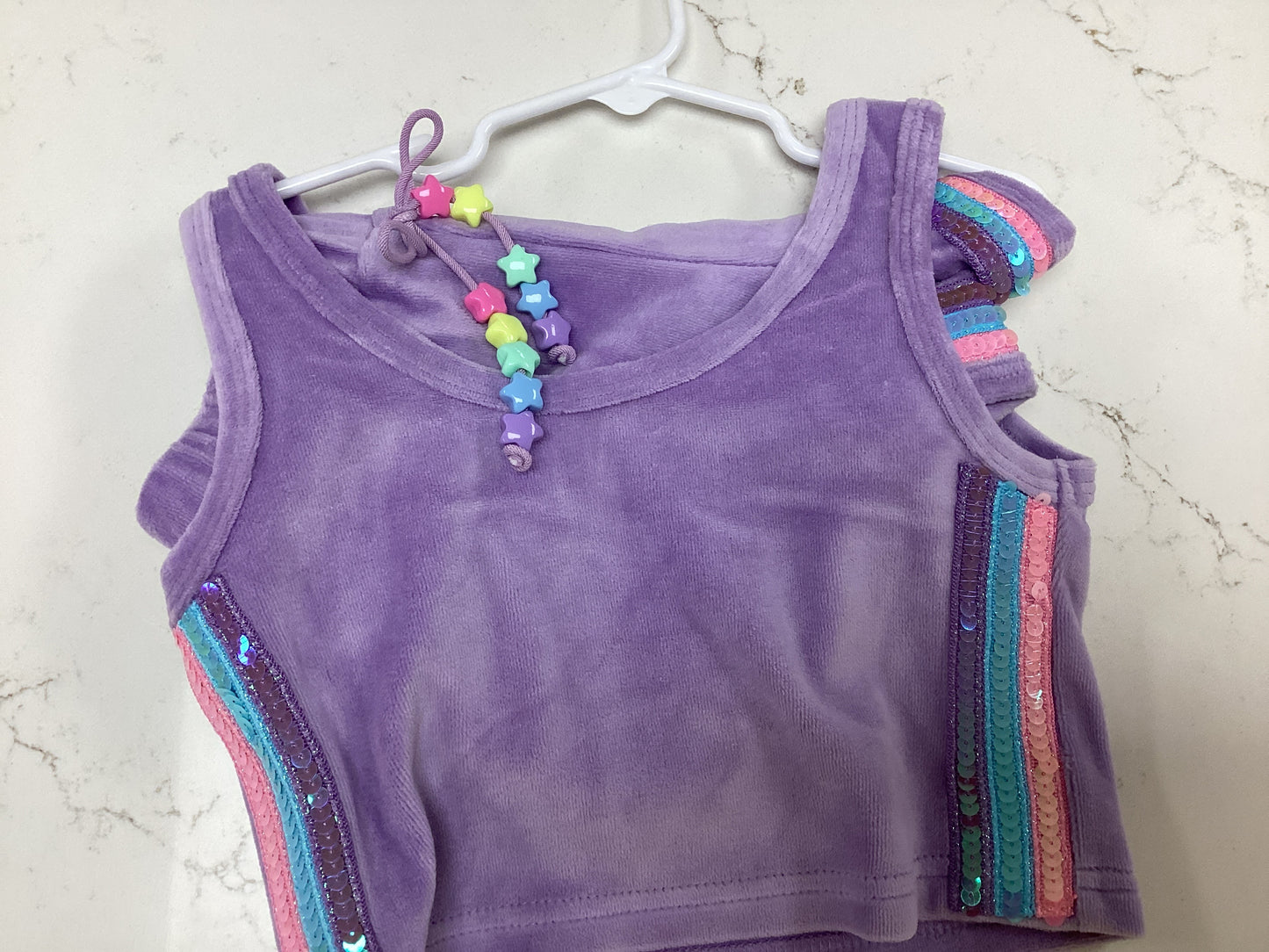 Lavender Lola and the Boys Sequin Set