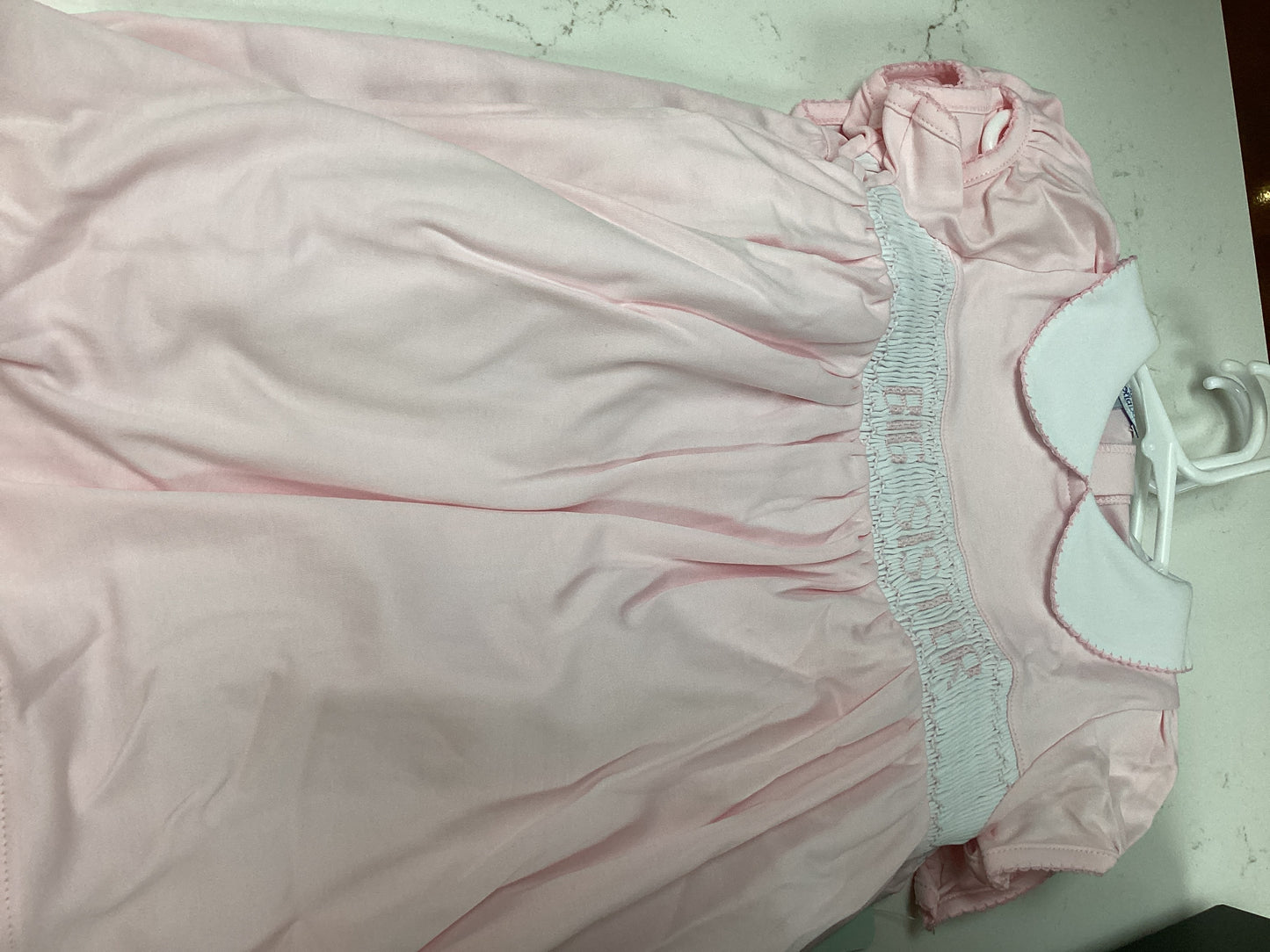 Big Sister Smocked Short Sleeve Dress