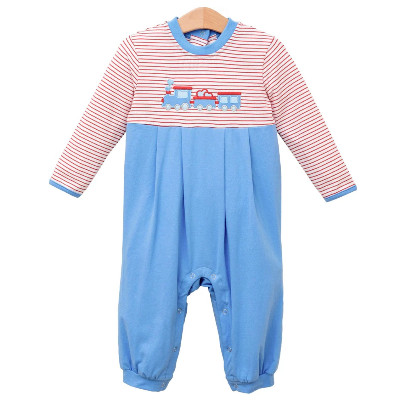 All Aboard Heart Train Romper