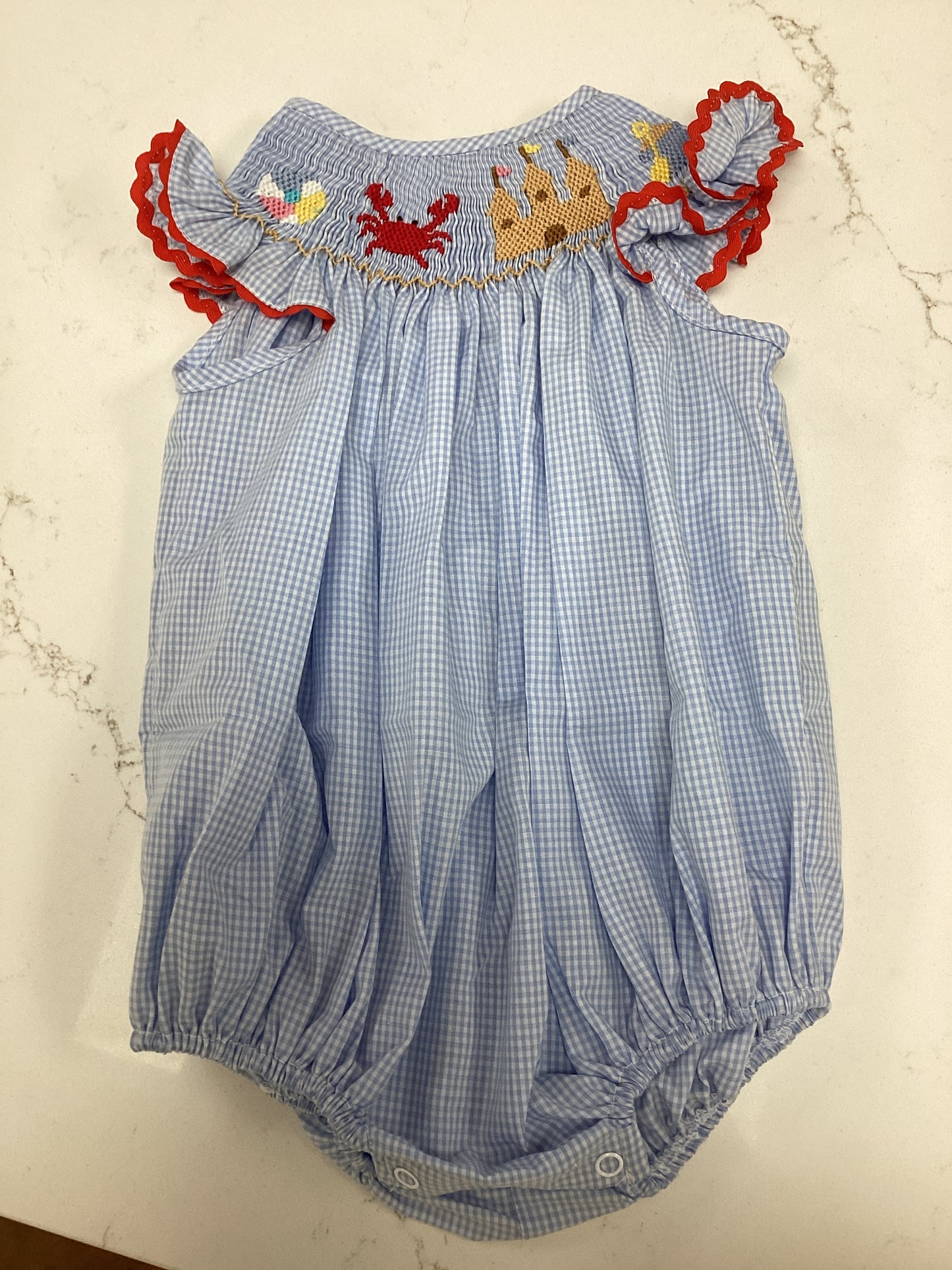CB Smocked Beach Girl Bubble