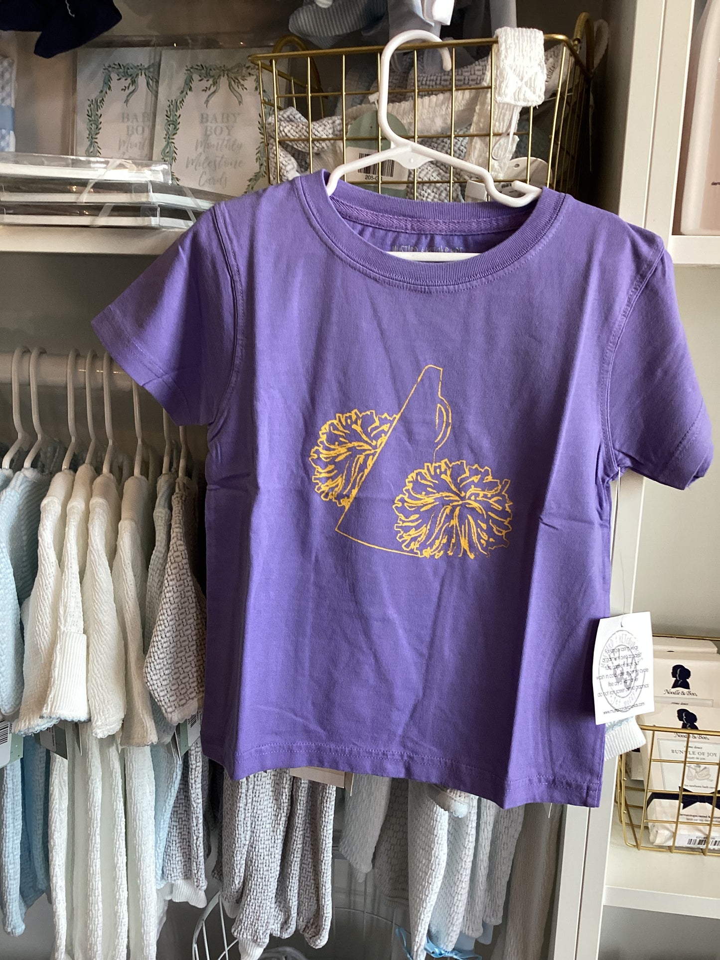 Purple and Gold Cheer Tee