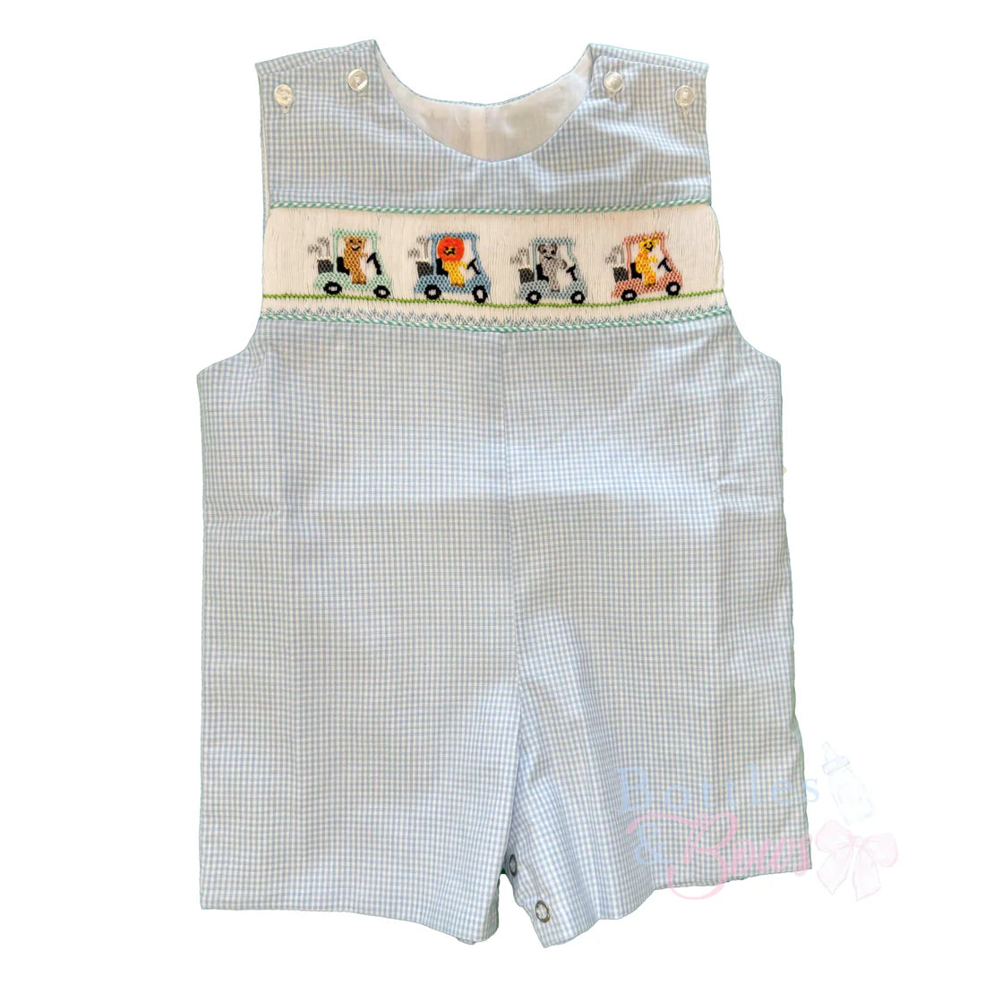 LB Golf Animal Smocked Shortall