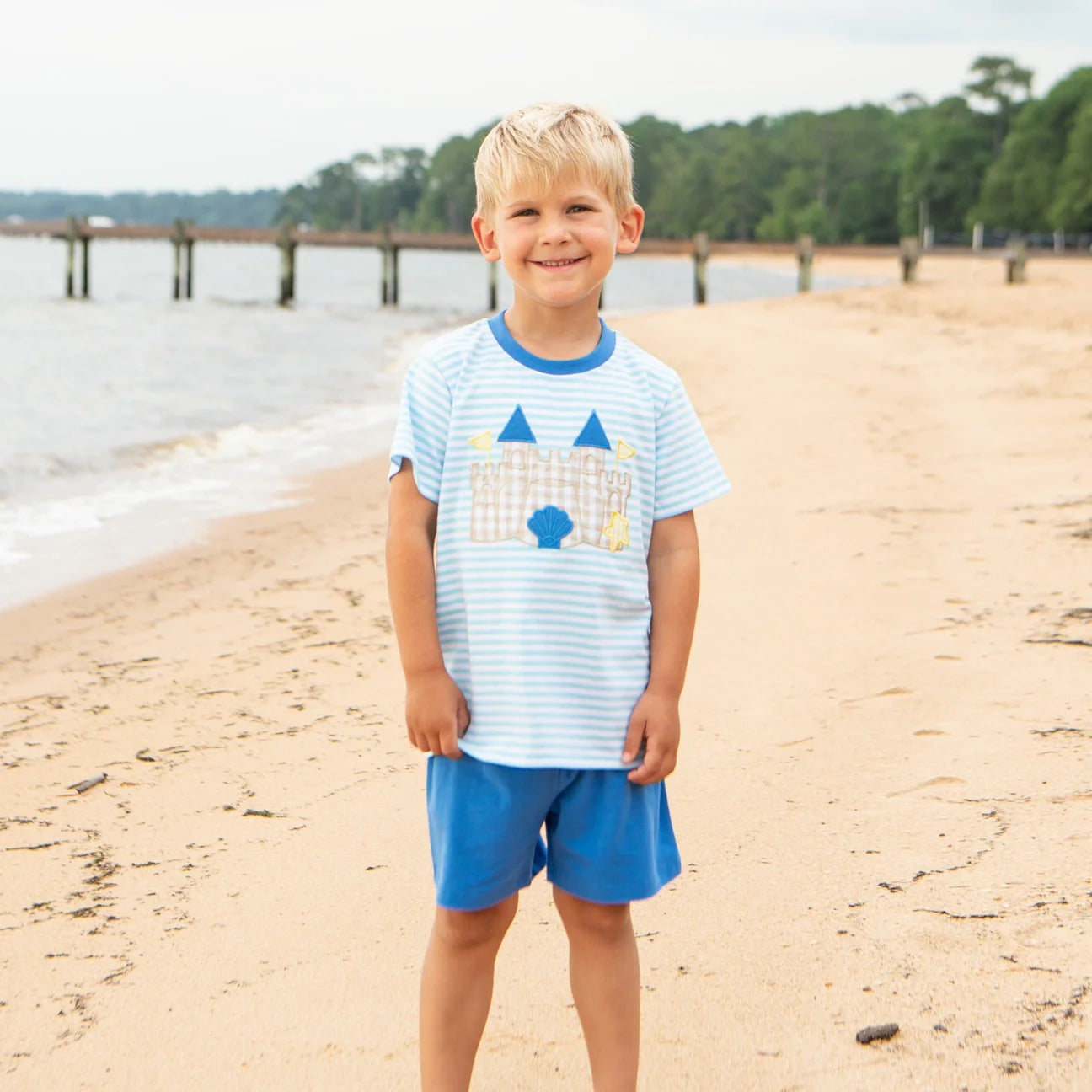 Sand Castle Boy Short Set