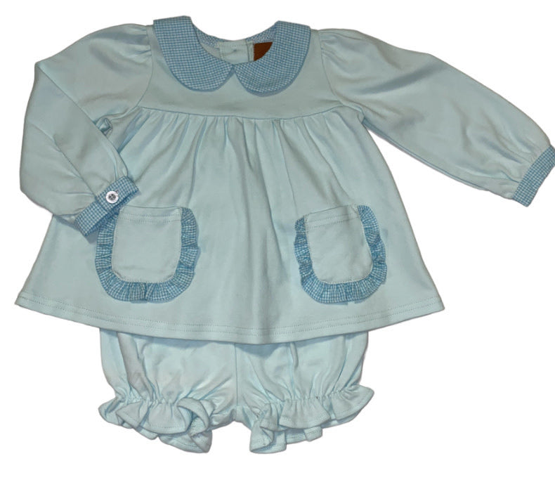 Ellie Bloomer set- Aqua