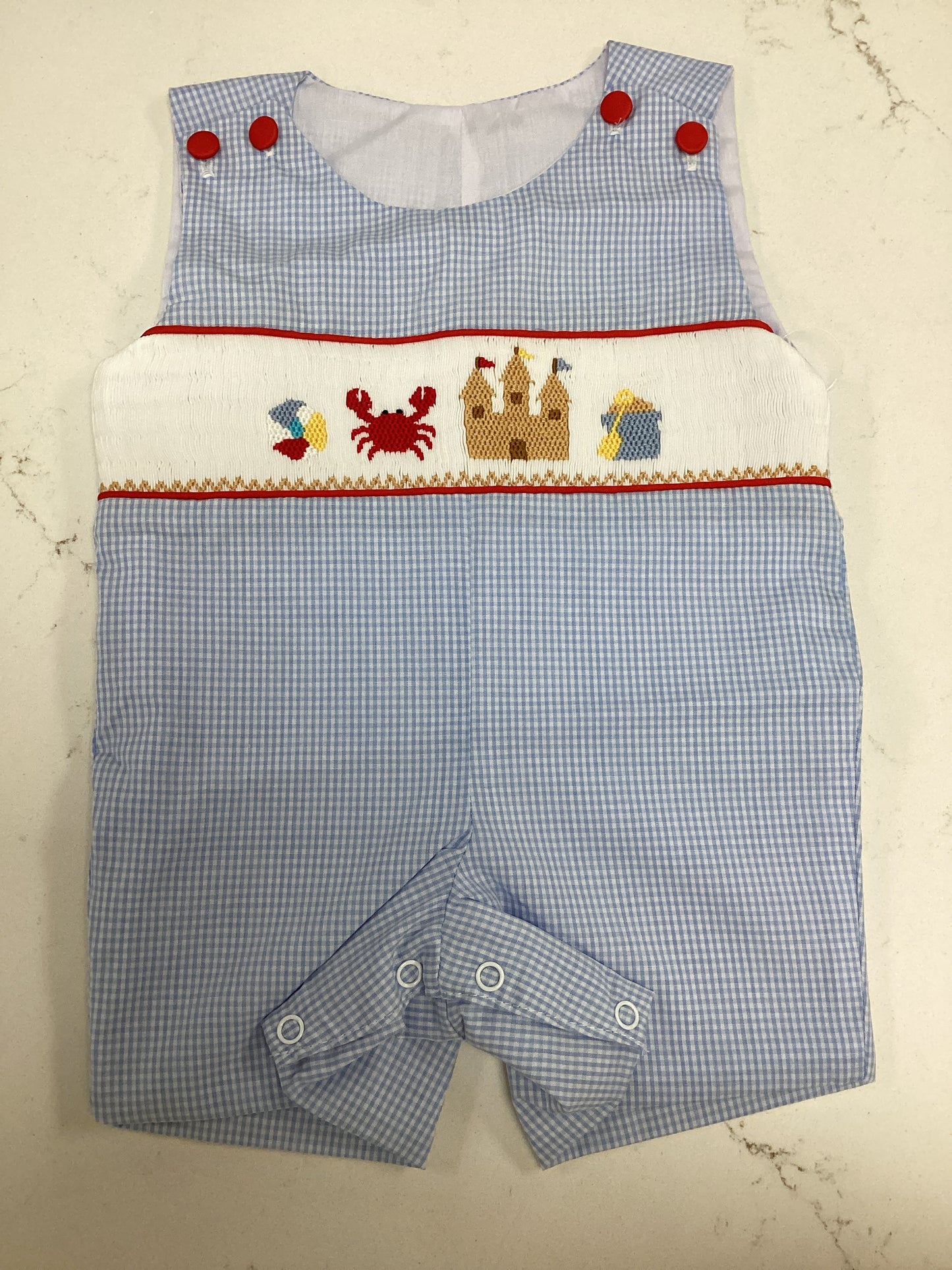 CB Smocked Beach Romper