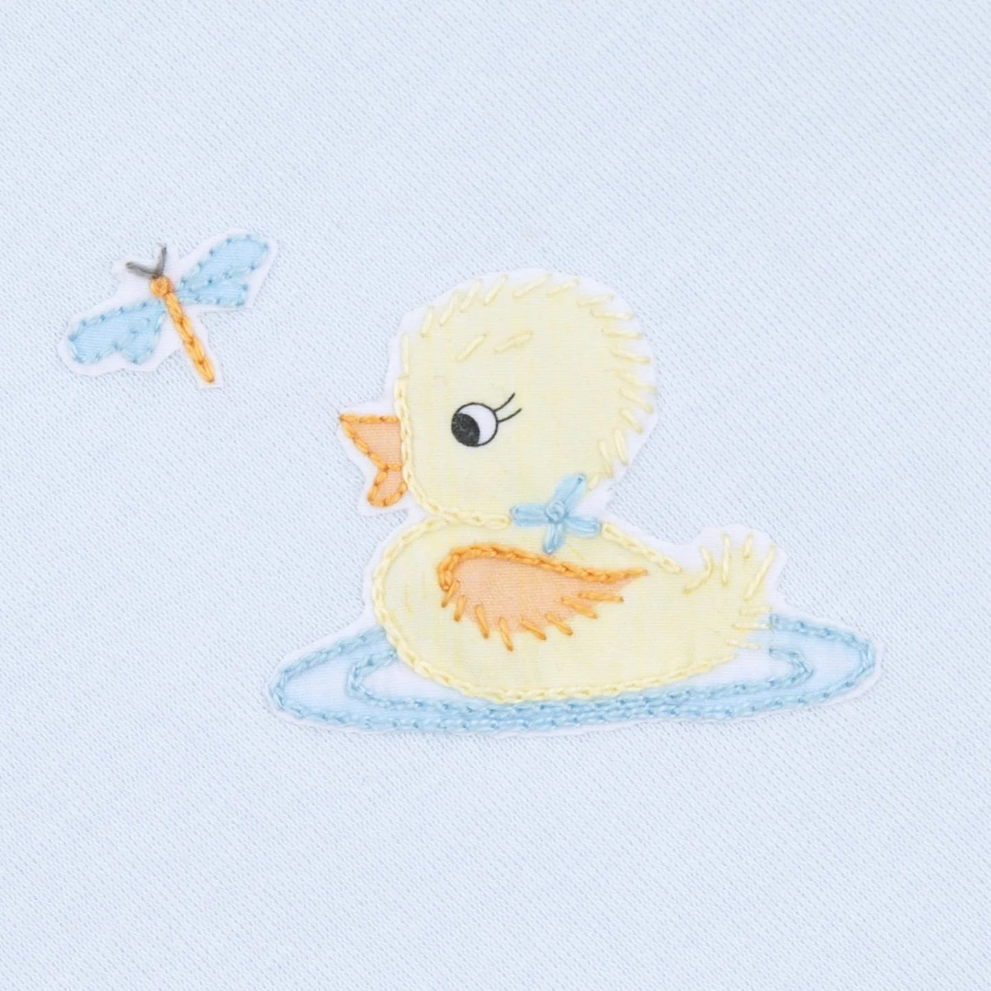 Darling Ducklings Footie- Light Blue