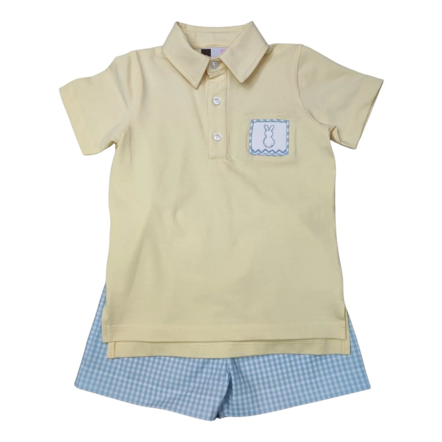 BS Hippity Hop Smocked Polo Set