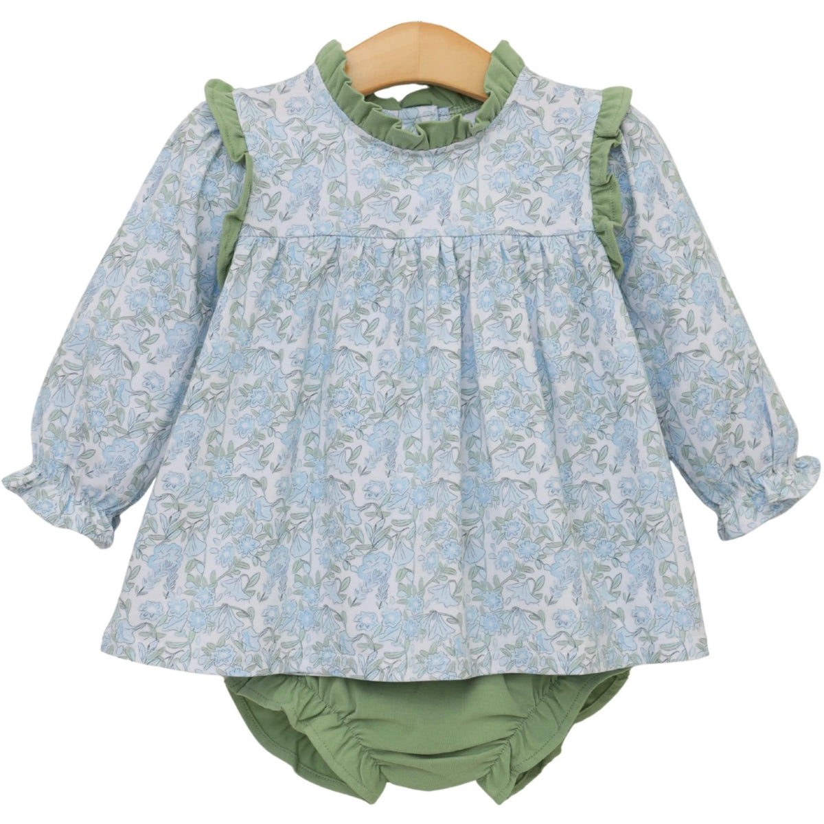 Basin Floral Hallie Diaper Set