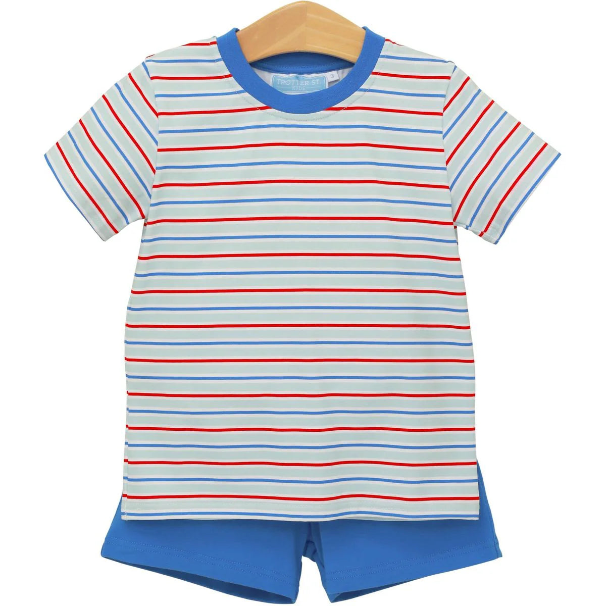 TS Patriotic Stripe Short Set