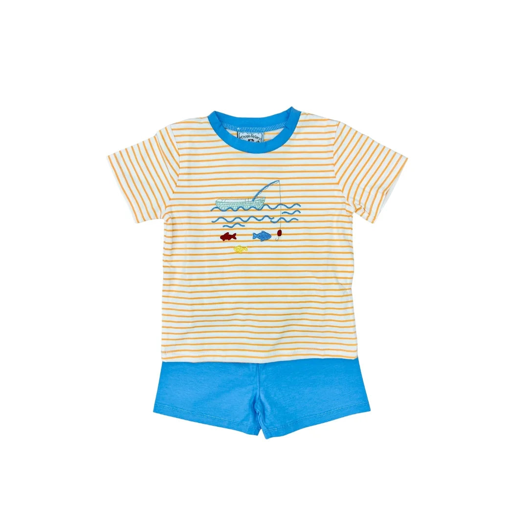 Gone Fishing boys short Set TS
