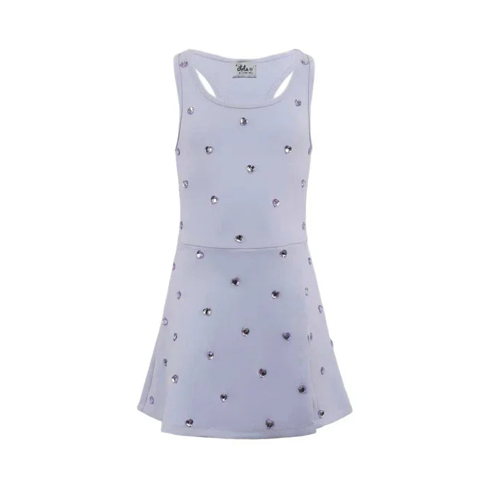 Lavender Heart Scuba Tennis Dress