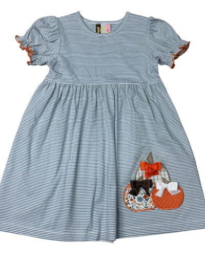 Pumpkin Patch Appliqué Dress