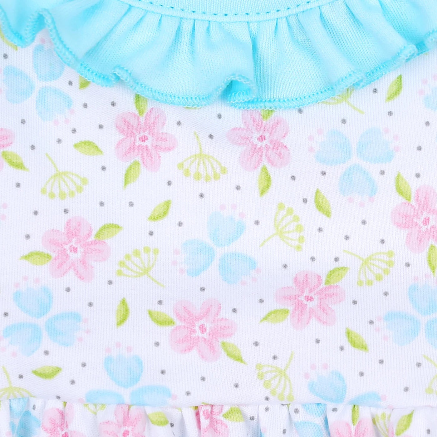 Natalie Classic Printed Ruffle Bubble