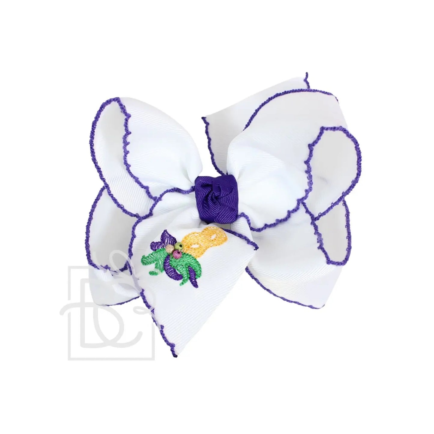 Mardi Gras Mask XL bow