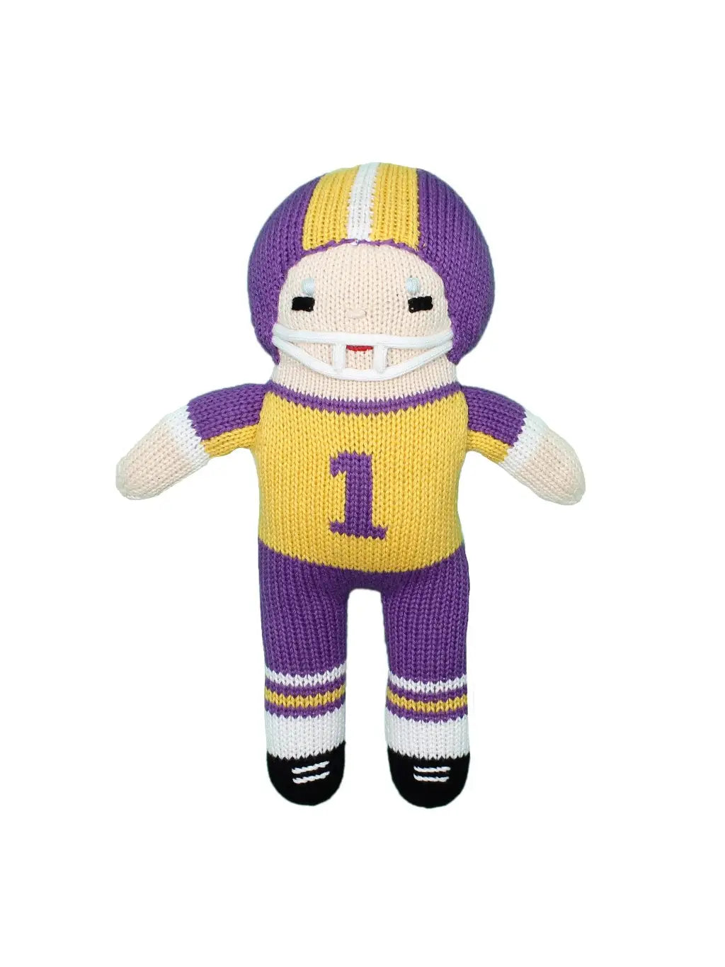Football Player Knit Rattle