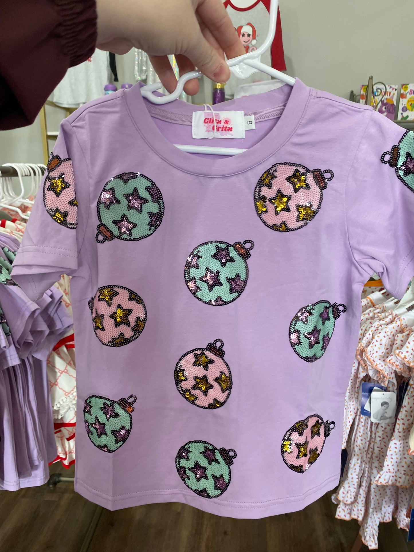 Ornament Sequin Shirt